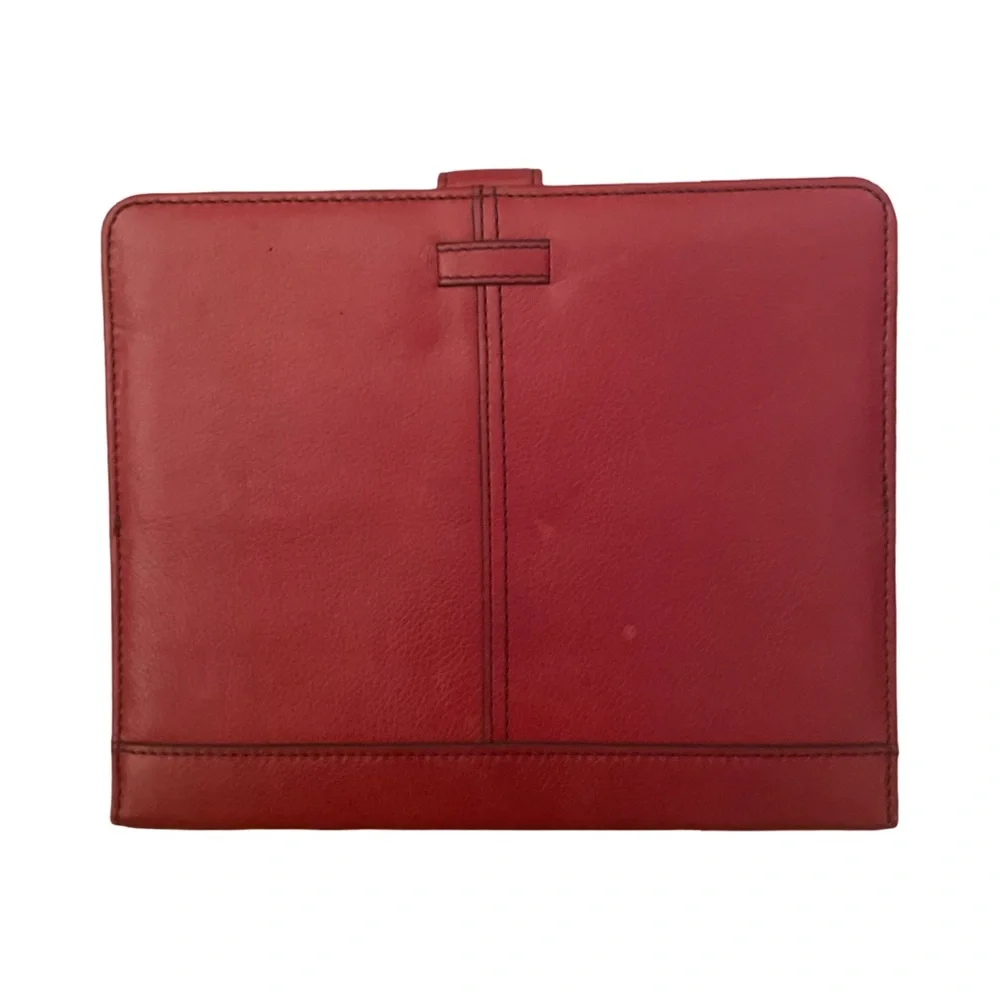 Fossil Red Leather Tablet Cover